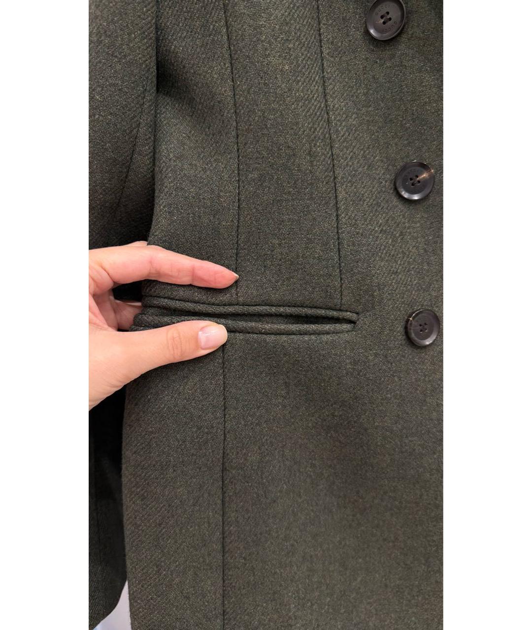 GUCCI Зеленые шерстяное пальто, фото 7