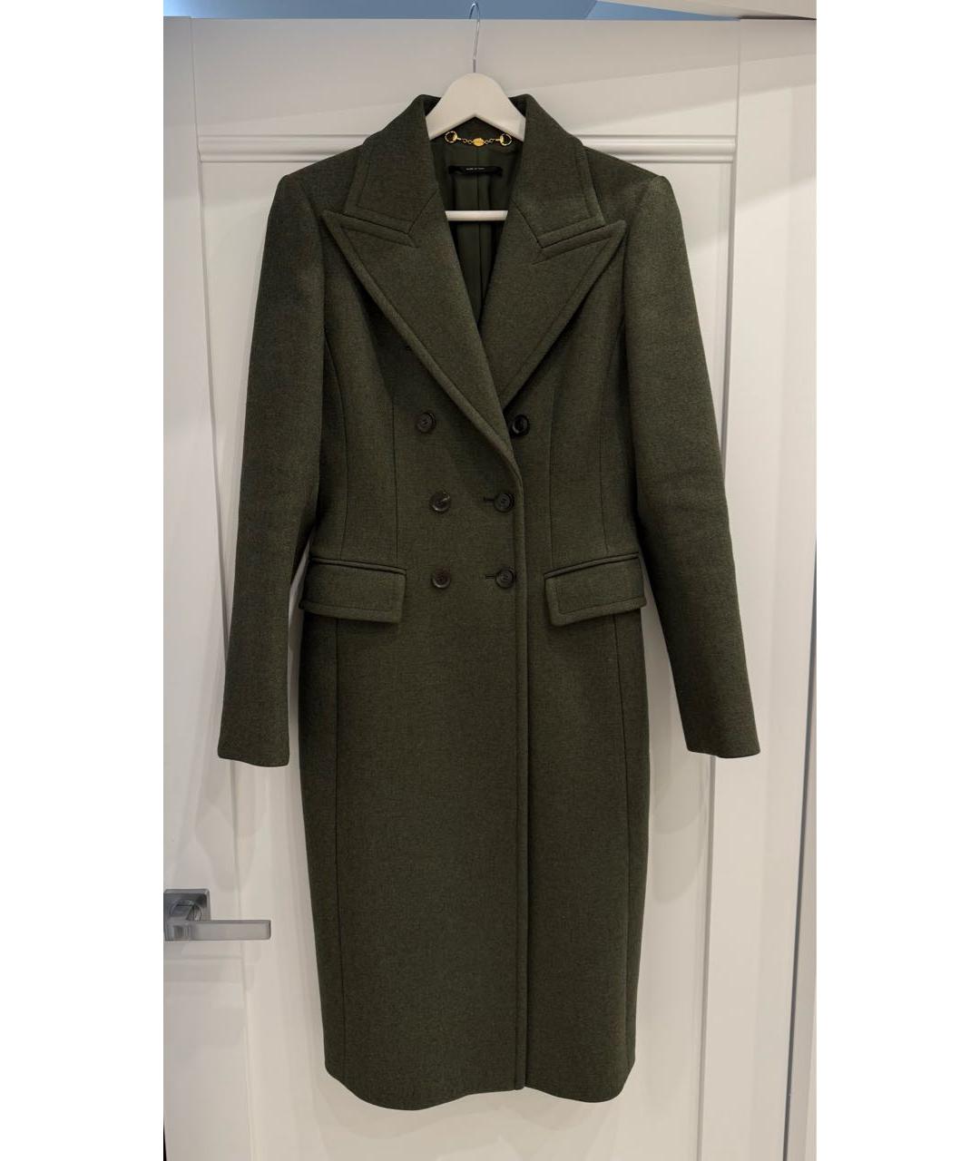 GUCCI Зеленые шерстяное пальто, фото 9