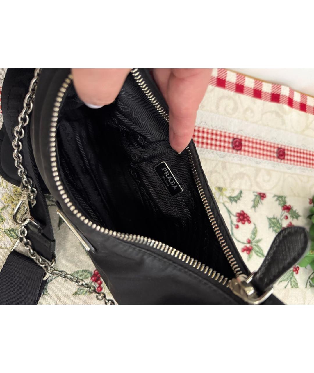 PRADA Черная сумка через плечо, фото 3