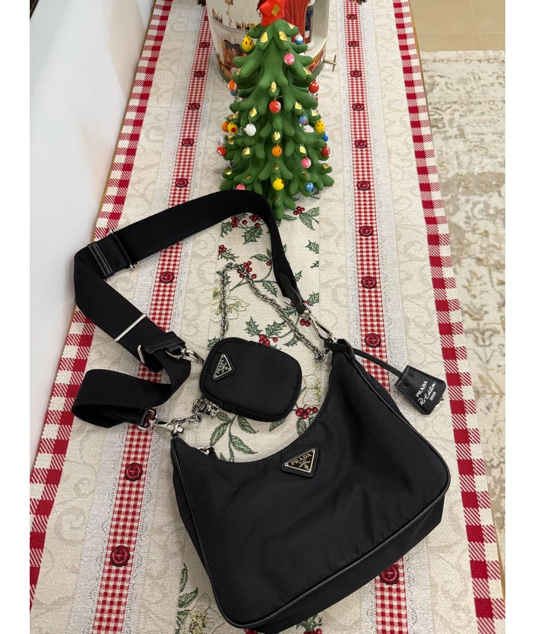 PRADA Черная сумка через плечо, фото 9