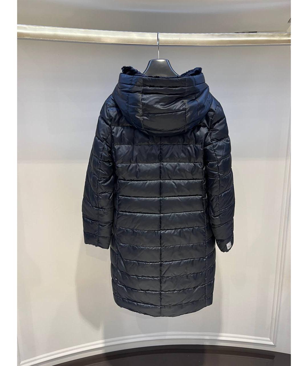 MAX MARA Черное полиамидовое пальто, фото 3