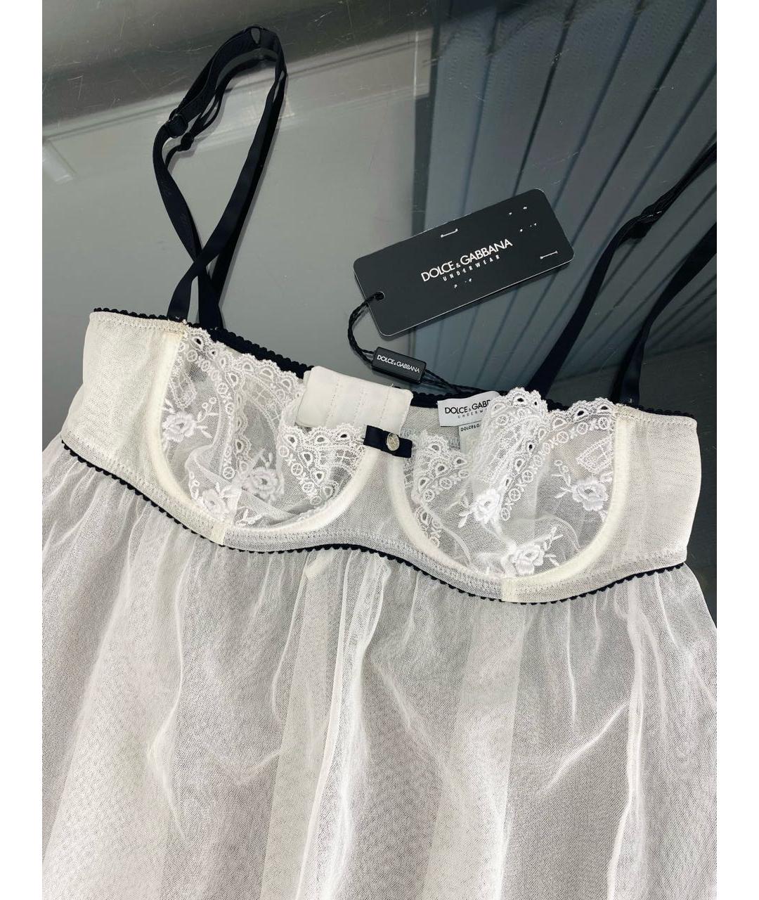 DOLCE&GABBANA Белая пижамы и сорочки, фото 3