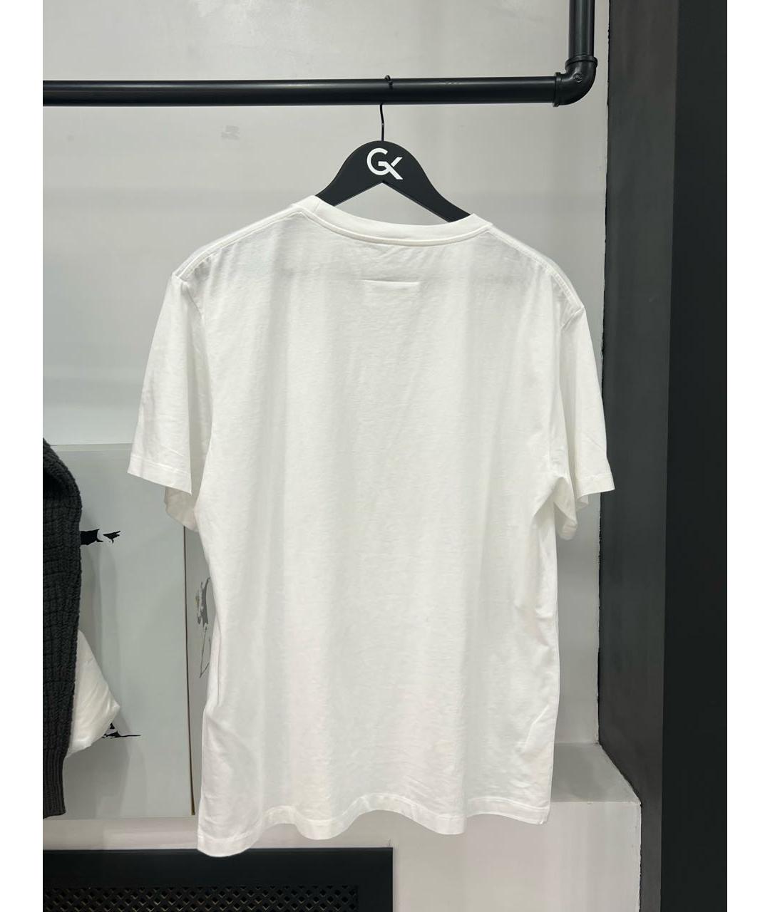 MAISON MARGIELA Белая хлопковая футболка, фото 3