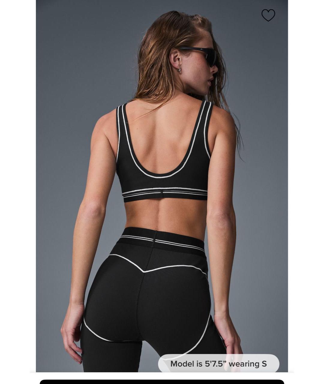 ALO YOGA Черный синтетический спортивные костюмы, фото 4