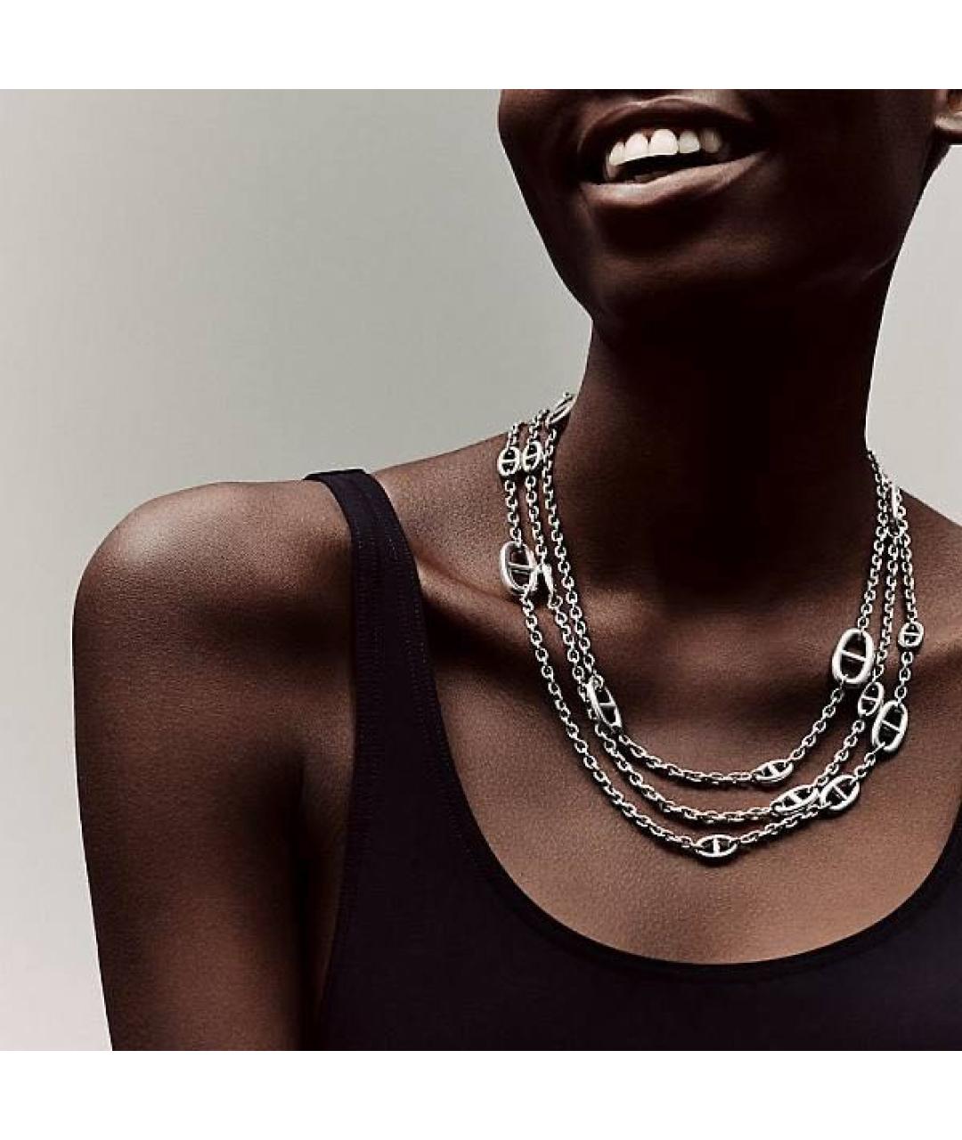 HERMES Серебряная серебряная цепочка, фото 3