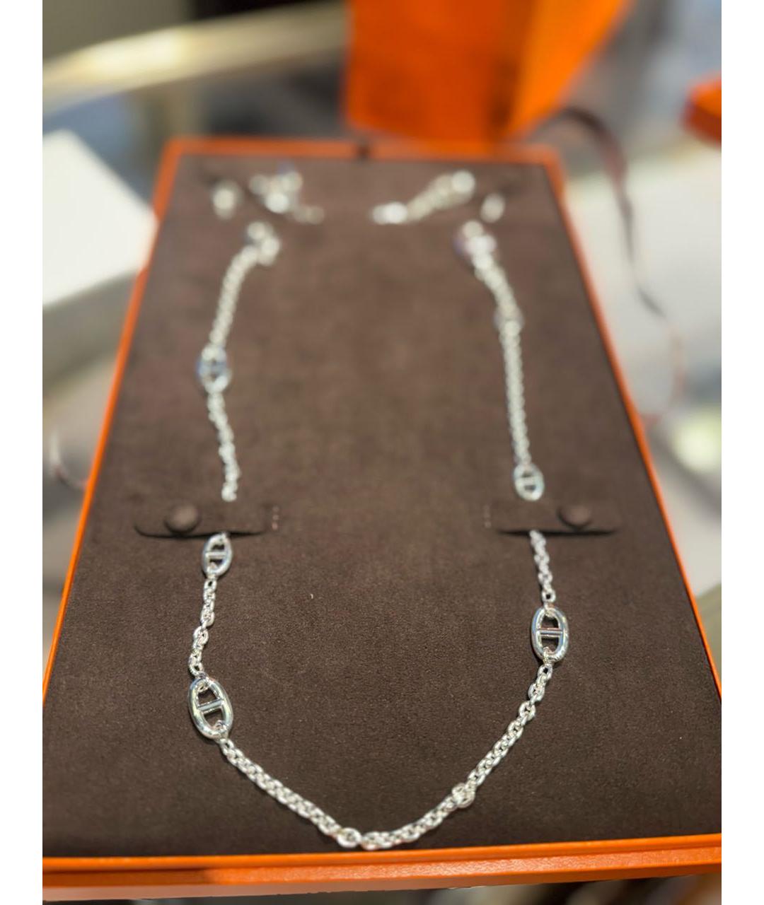 HERMES Серебряная серебряная цепочка, фото 5