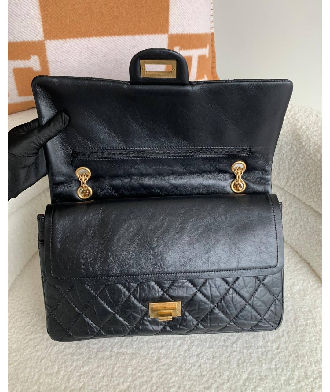 CHANEL Черная кожаная сумка через плечо, фото 6