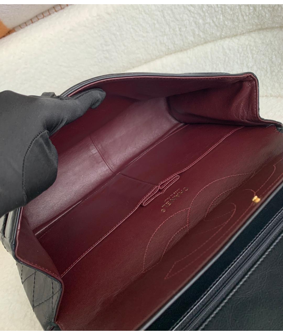 CHANEL Черная кожаная сумка через плечо, фото 8