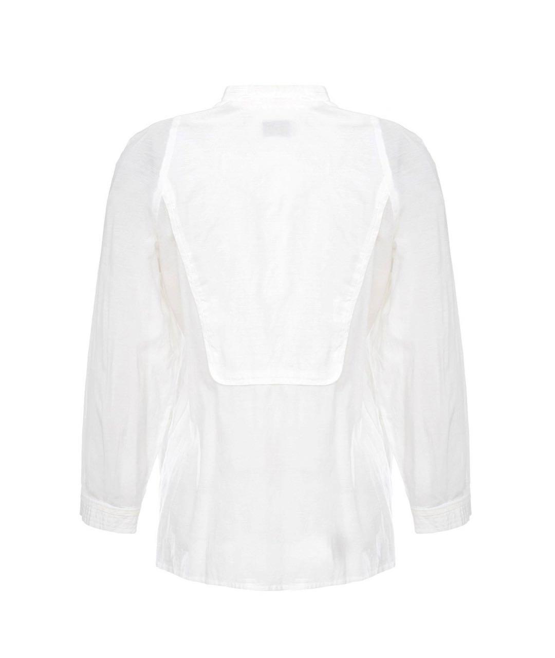 JO NO FUI Белая хлопковая блузы, фото 2