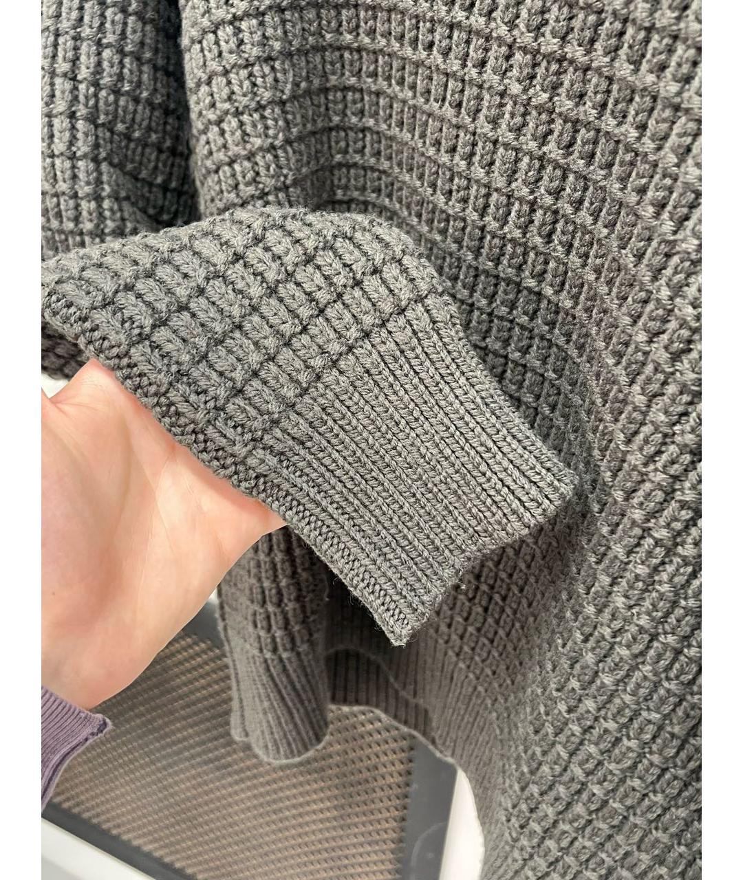 STONE ISLAND Хаки шерстяной джемпер / свитер, фото 5