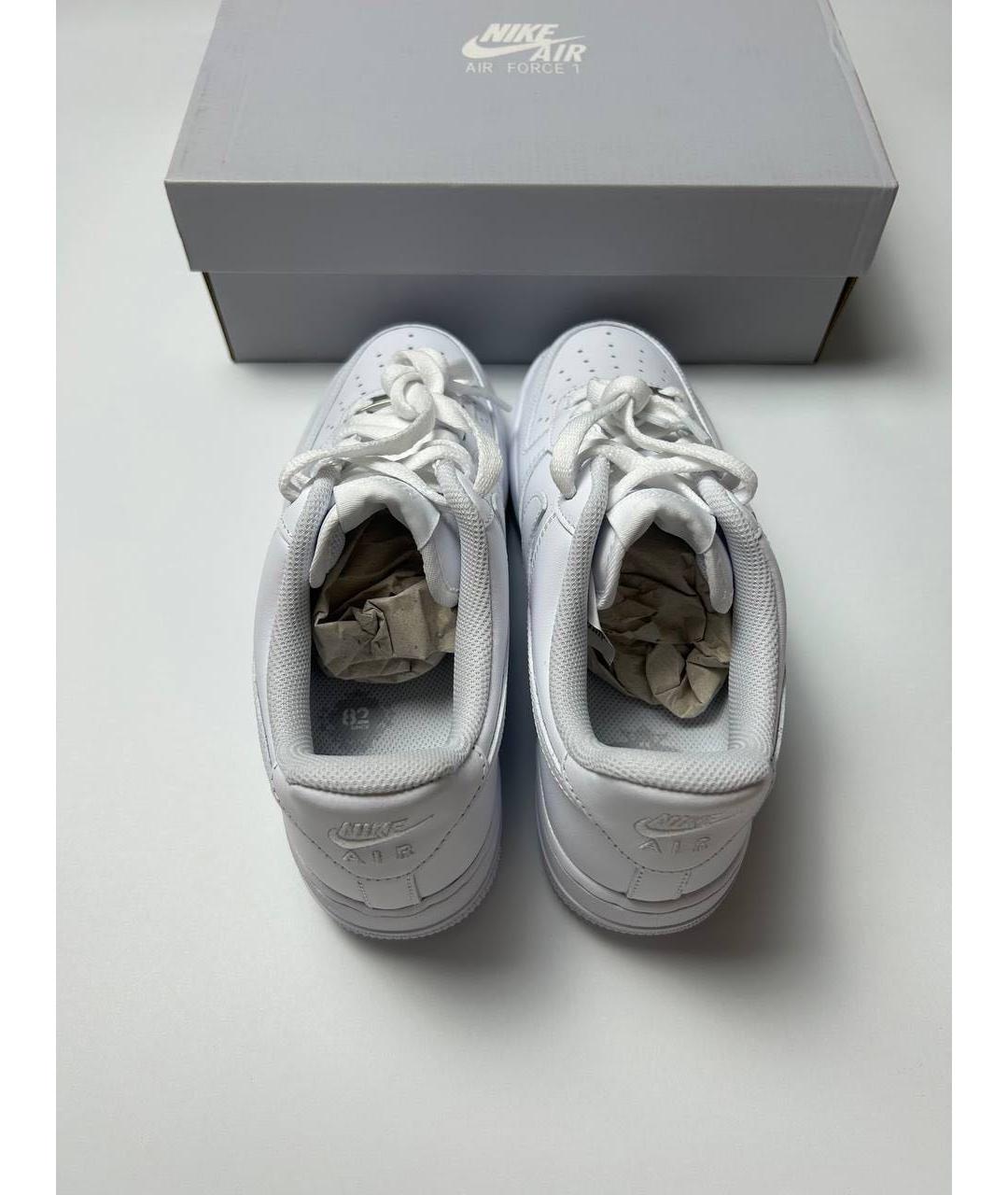 NIKE Белые кожаные кроссовки, фото 4