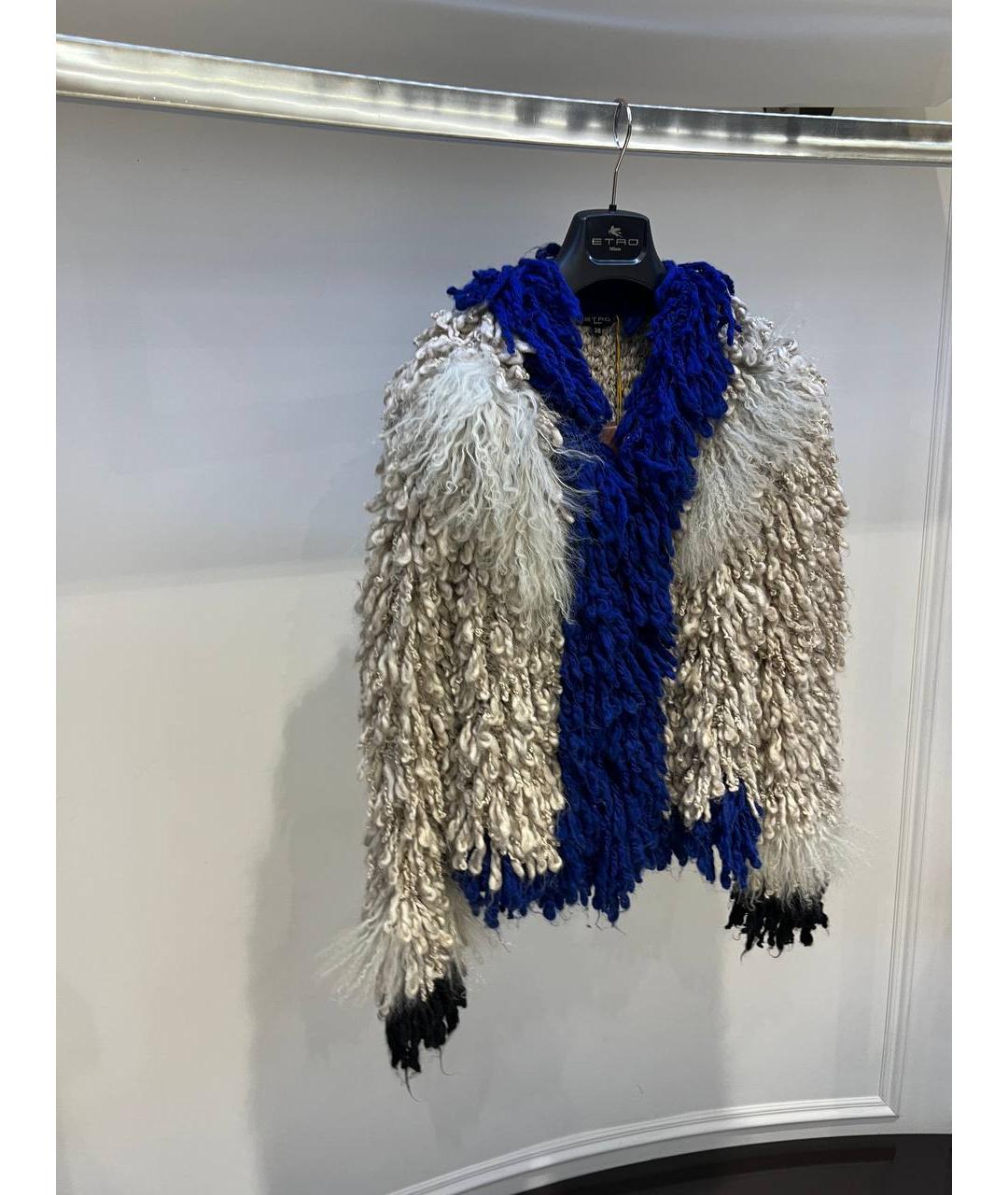 ETRO Мульти шерстяная шуба, фото 2