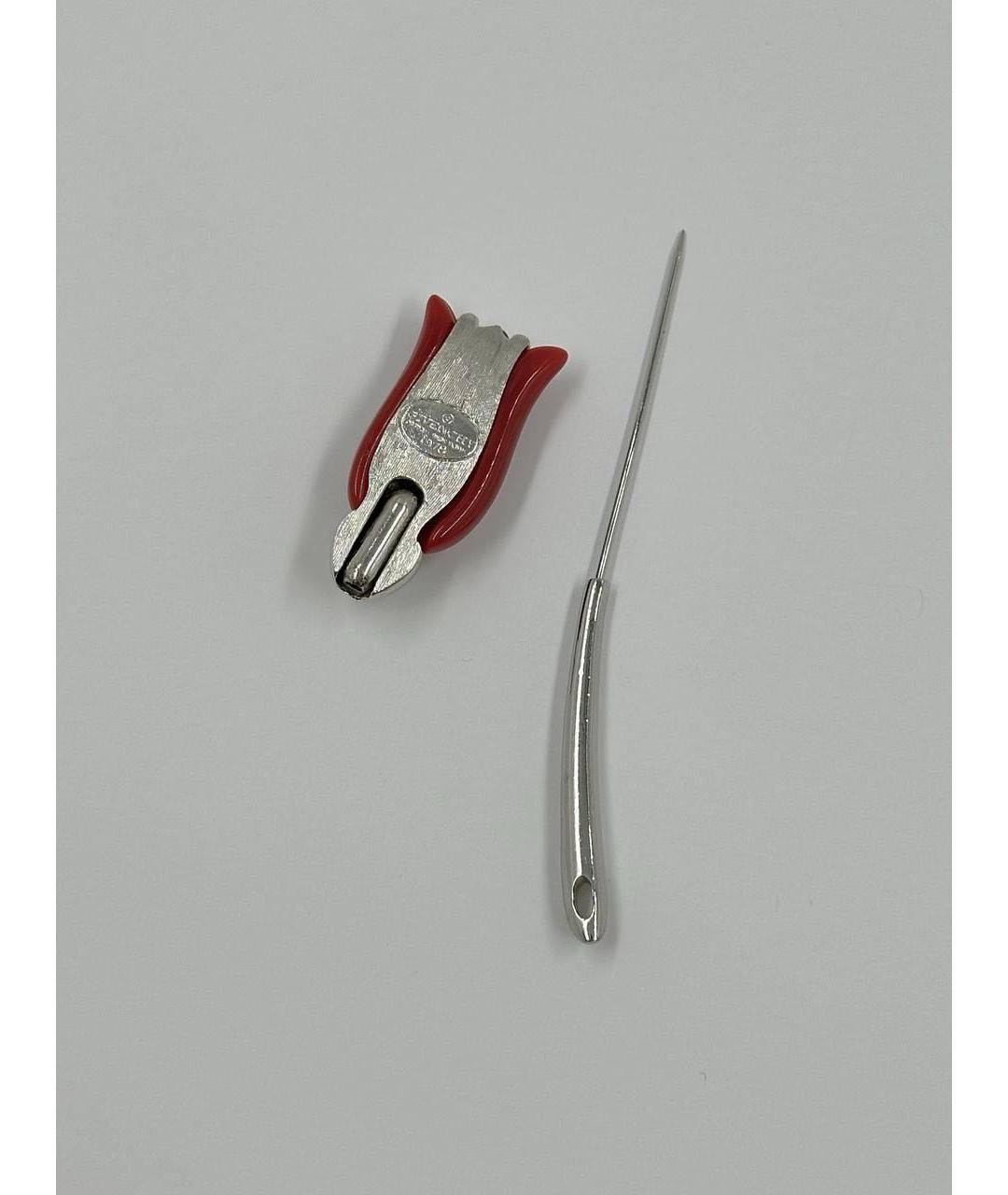 GIVENCHY Бордовая металлическая булавка / брошь, фото 6