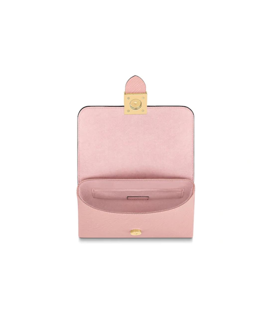 LOUIS VUITTON Розовая кожаная сумка через плечо, фото 4