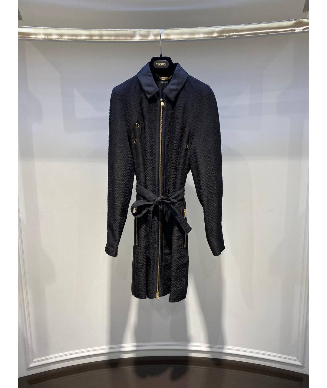 VERSACE Черный тренч/плащ, фото 2