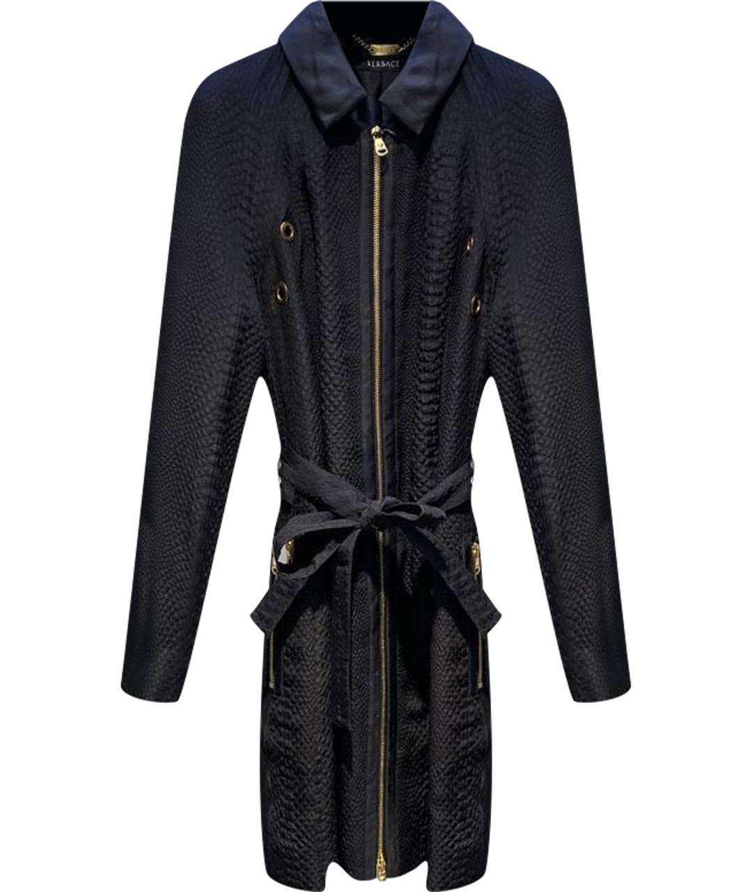 VERSACE Черный тренч/плащ, фото 1