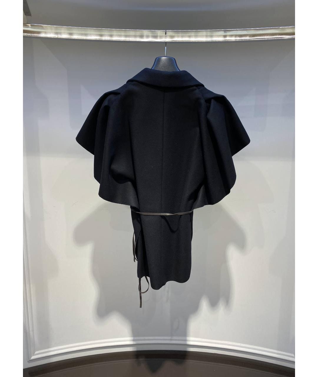 LANVIN Черное шерстяное пальто, фото 3