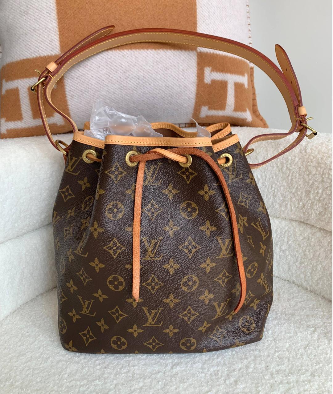 LOUIS VUITTON Коричневая кожаная сумка через плечо, фото 2