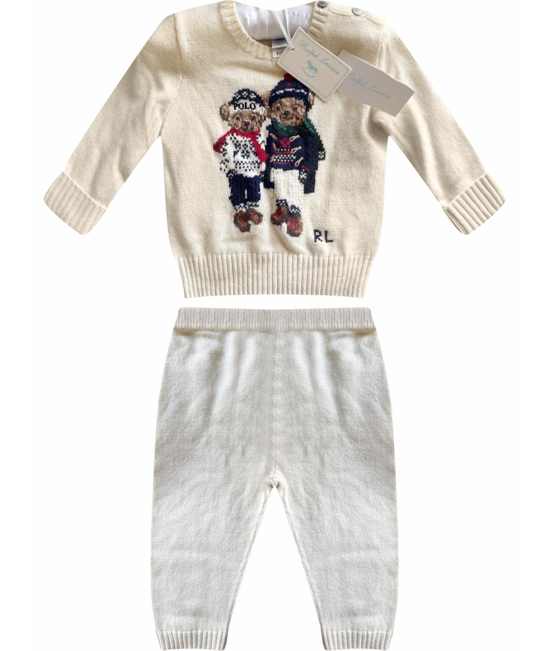 POLO RALPH LAUREN Белый хлопковый комплект, фото 1