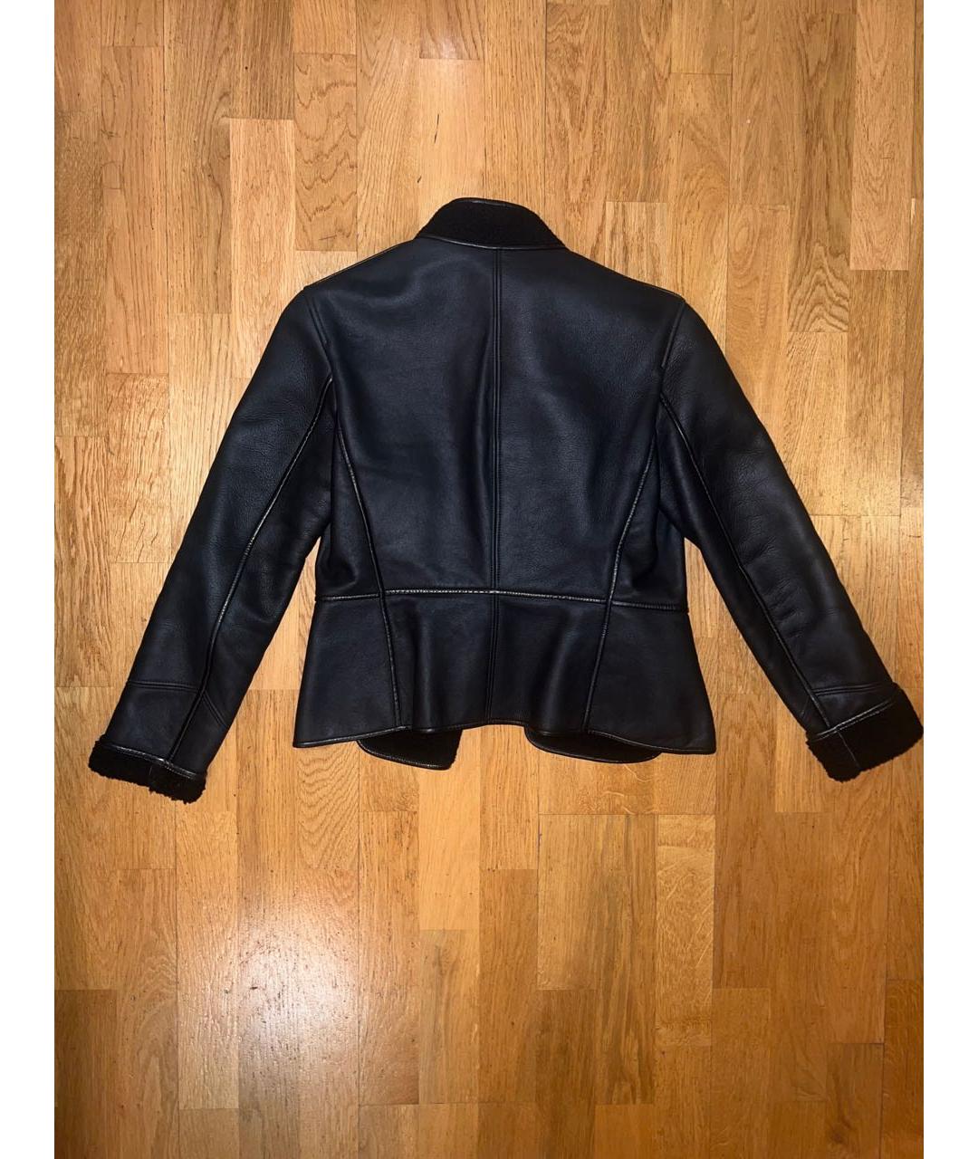 HERMES Черная замшевая дубленка, фото 2