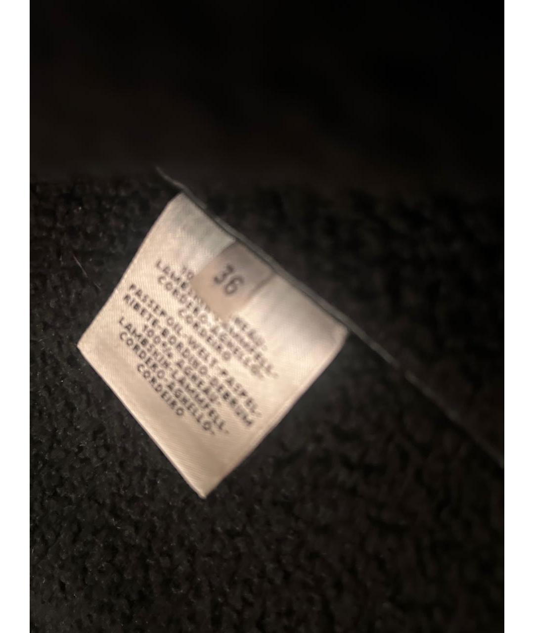 HERMES Черная замшевая дубленка, фото 8