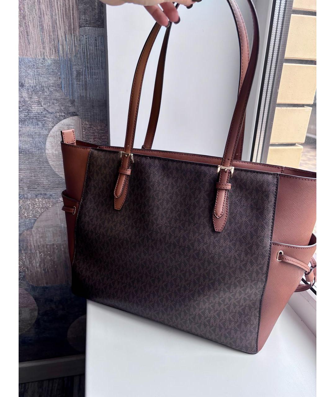 MICHAEL KORS Коричневая сумка тоут, фото 4