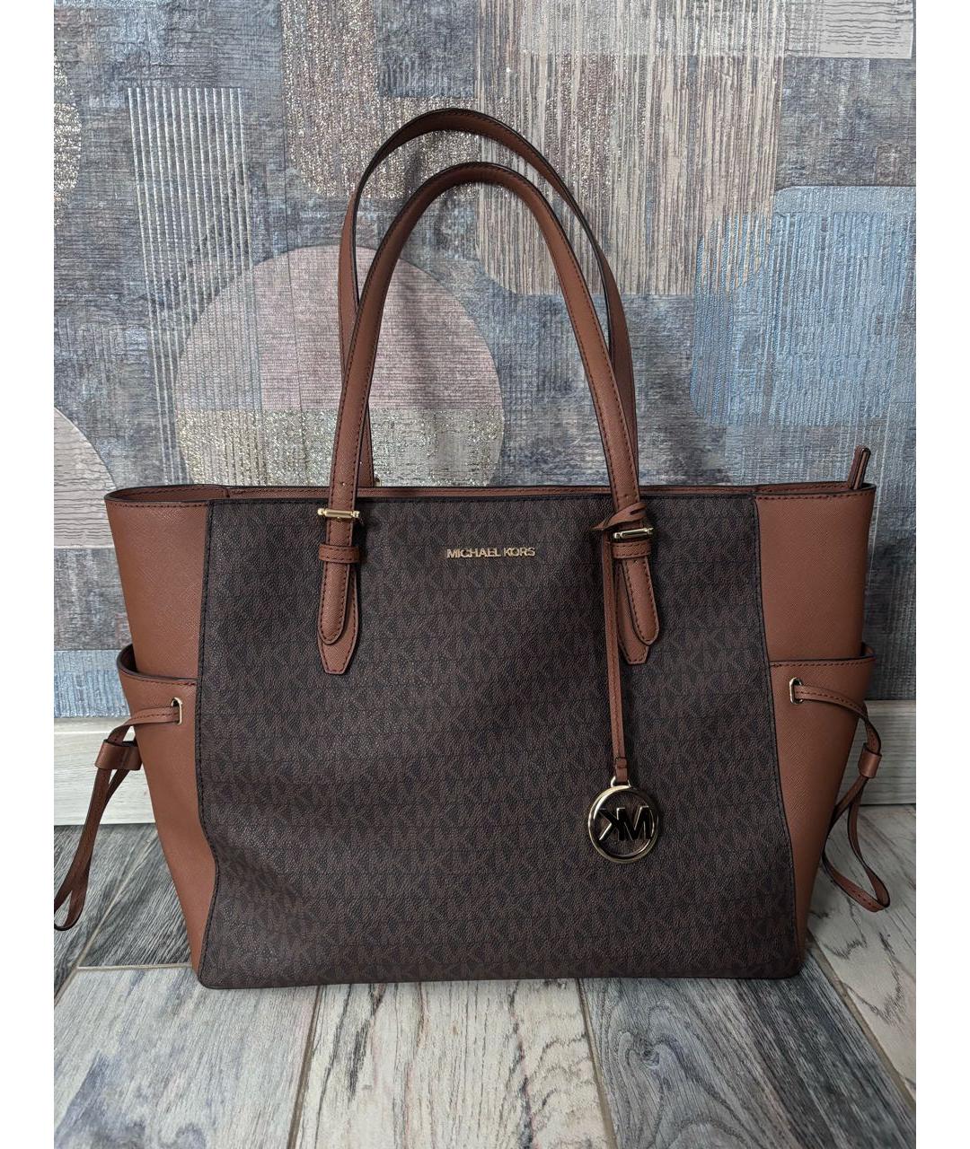 MICHAEL KORS Коричневая сумка тоут, фото 5