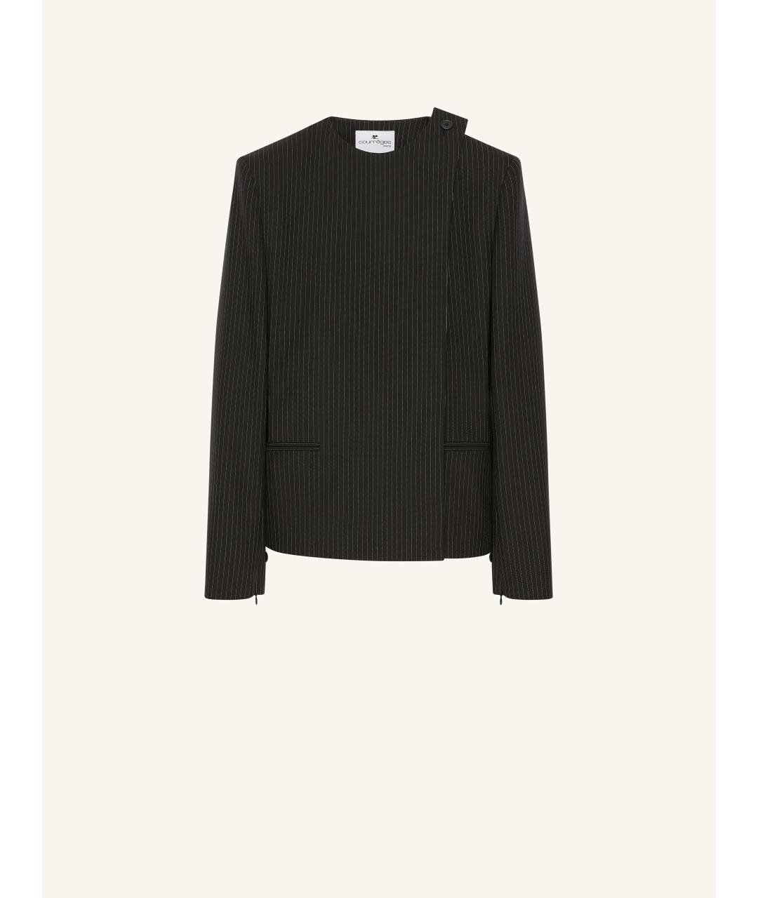 COURREGES Черный полиамидовый жакет/пиджак, фото 5