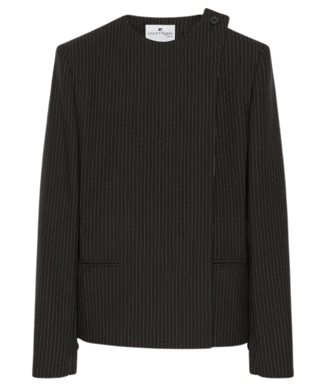 COURREGES Черный полиамидовый жакет/пиджак, фото 1