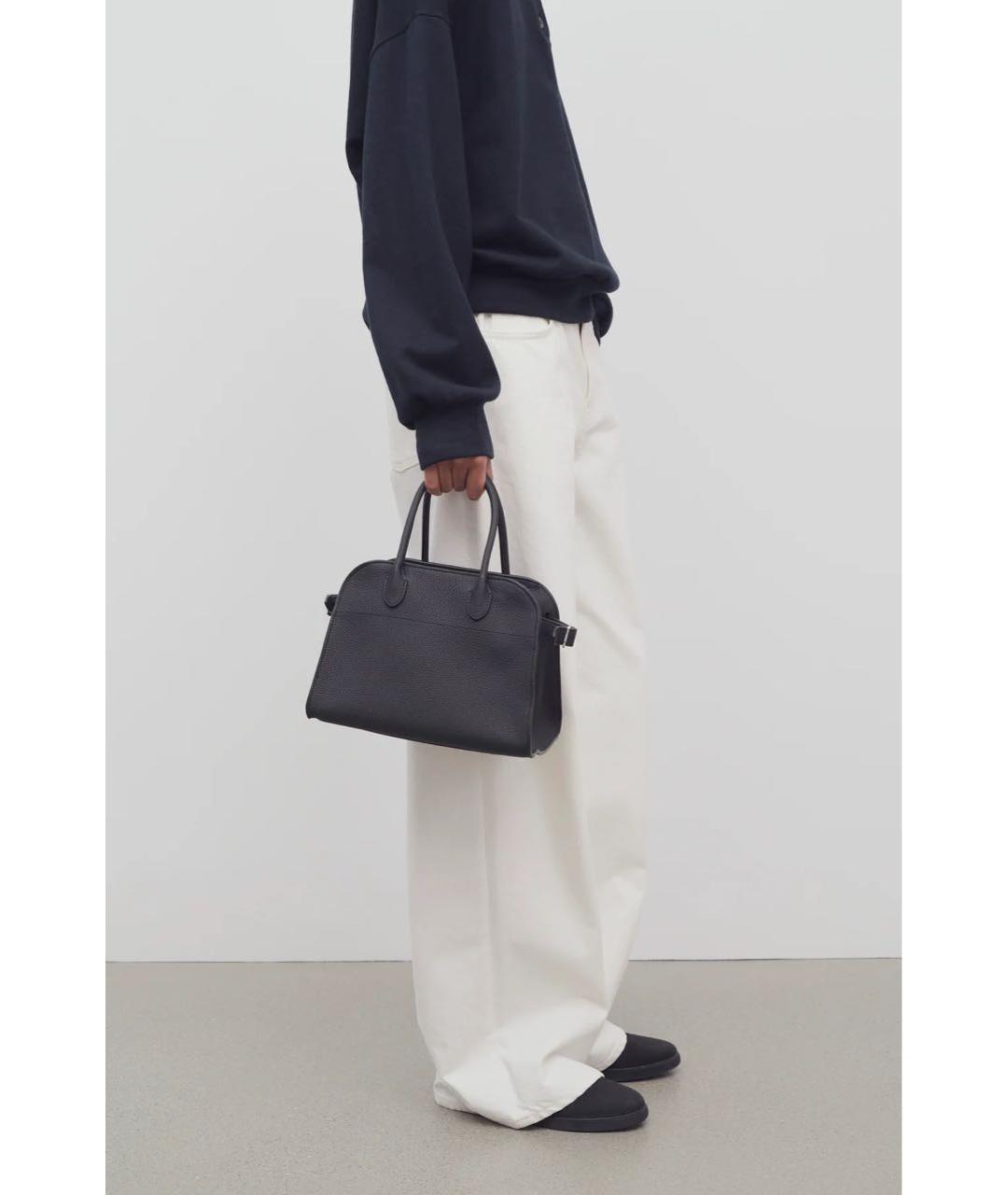 THE ROW Черная кожаная сумка тоут, фото 5