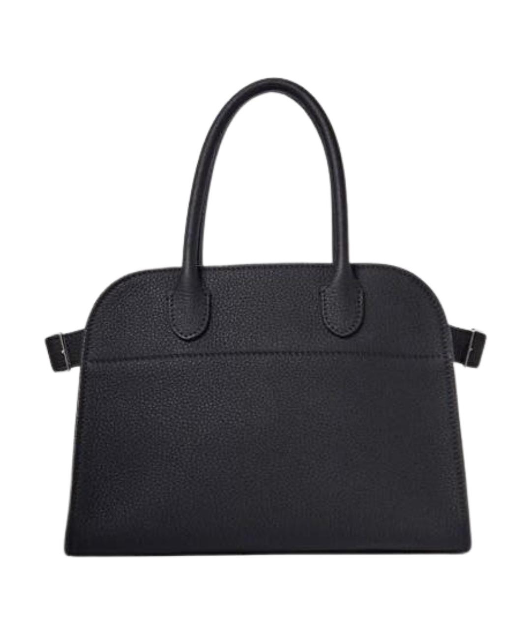 THE ROW Черная кожаная сумка тоут, фото 1