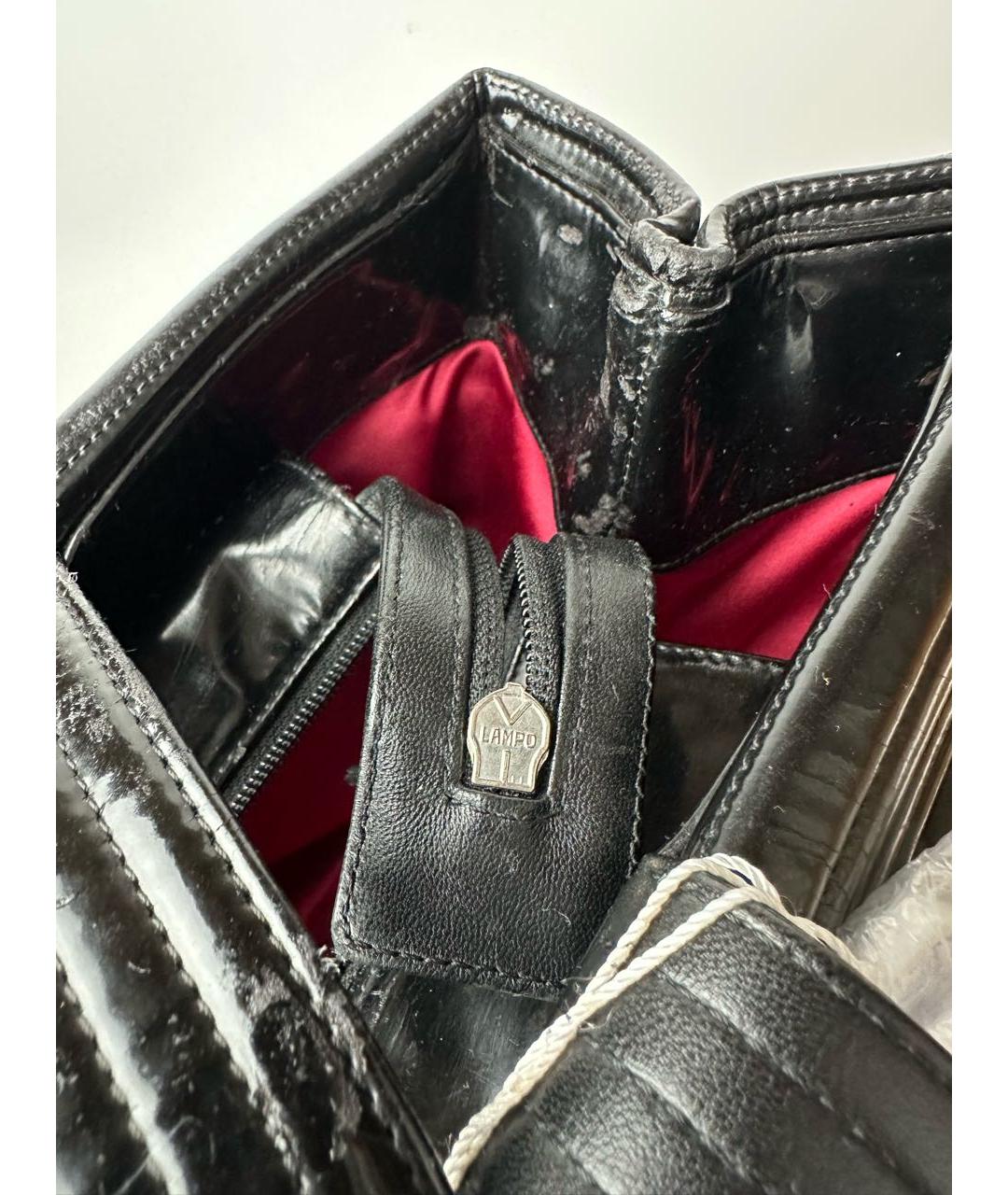 CHANEL Черная сумка тоут из лакированной кожи, фото 8