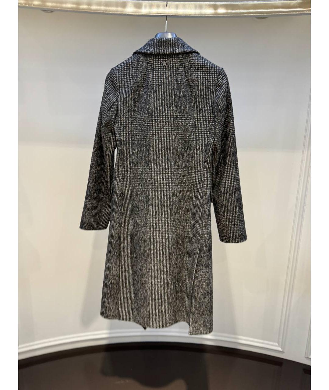 LORENA ANTONIAZZI Серое шерстяное пальто, фото 3