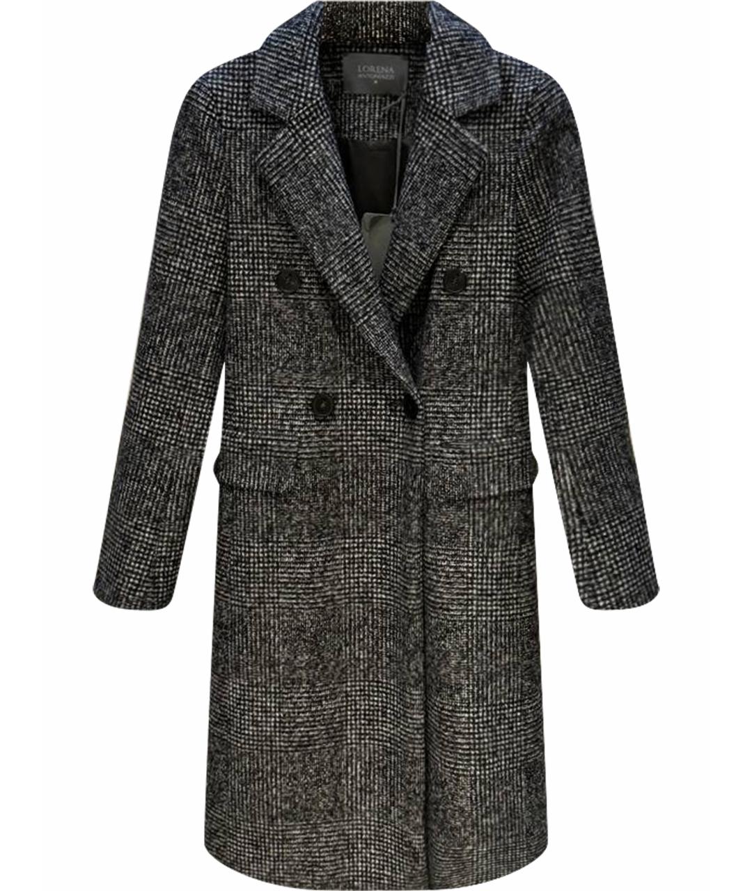 LORENA ANTONIAZZI Серое шерстяное пальто, фото 1