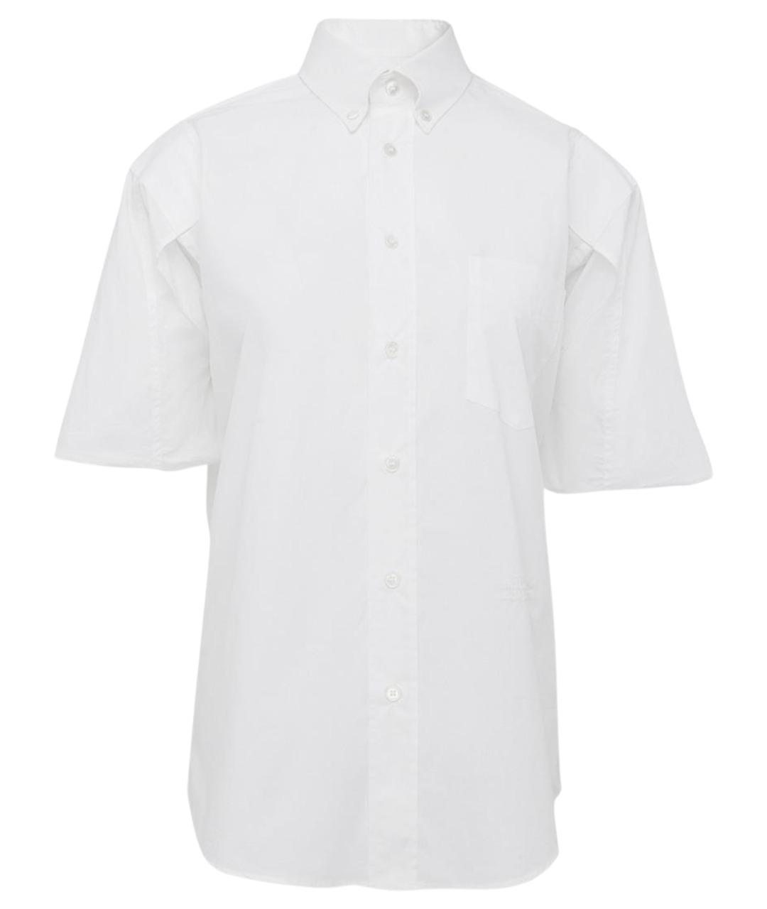 MAISON MARGIELA Белая хлопковая классическая рубашка, фото 1