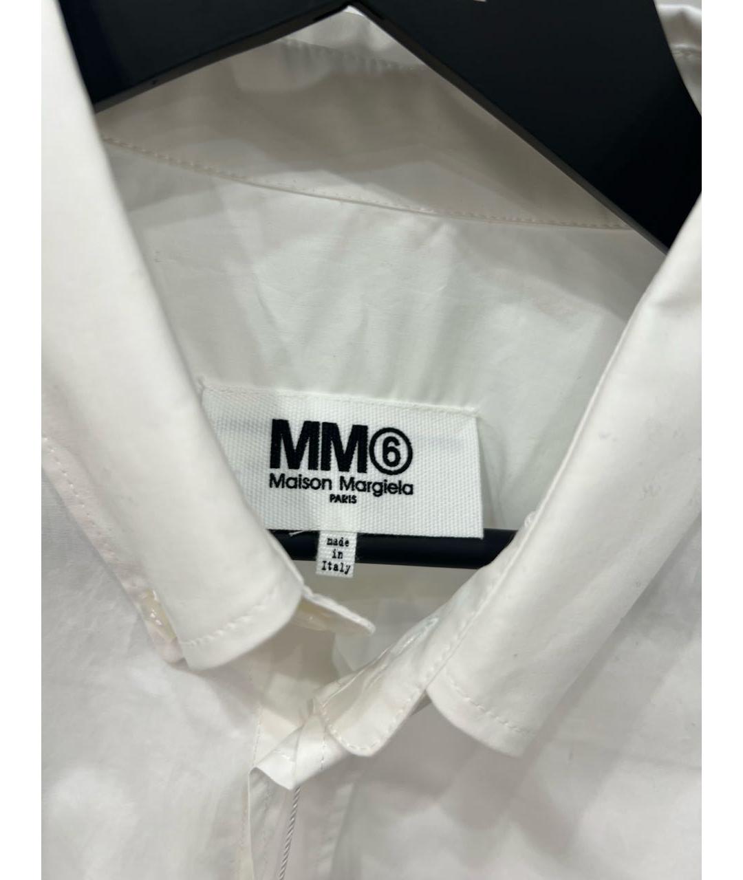 MAISON MARGIELA Белая хлопковая классическая рубашка, фото 4