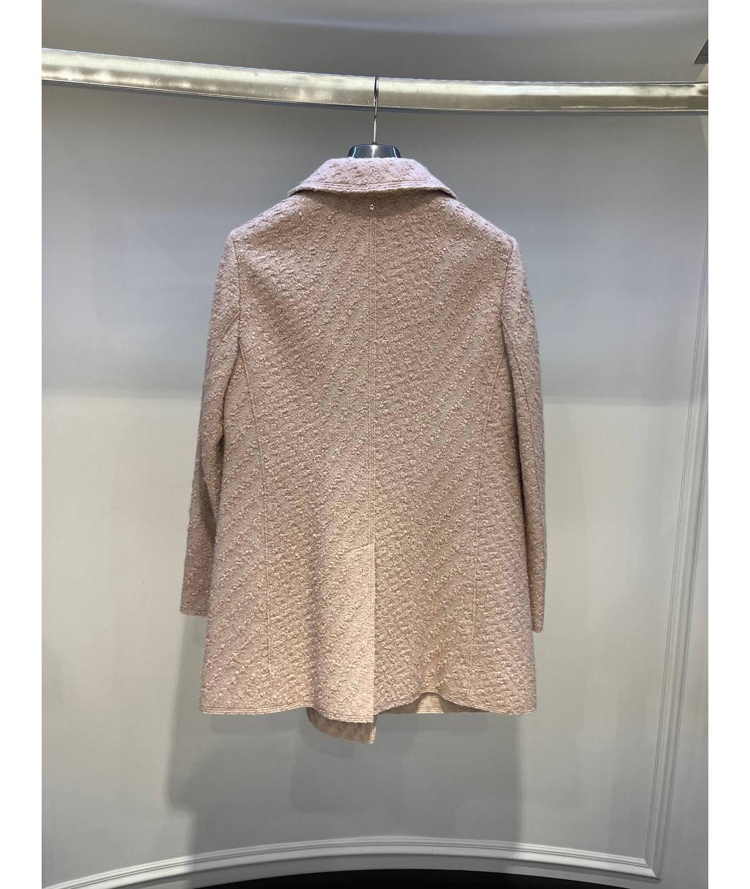 LORENA ANTONIAZZI Бежевое шерстяное пальто, фото 3