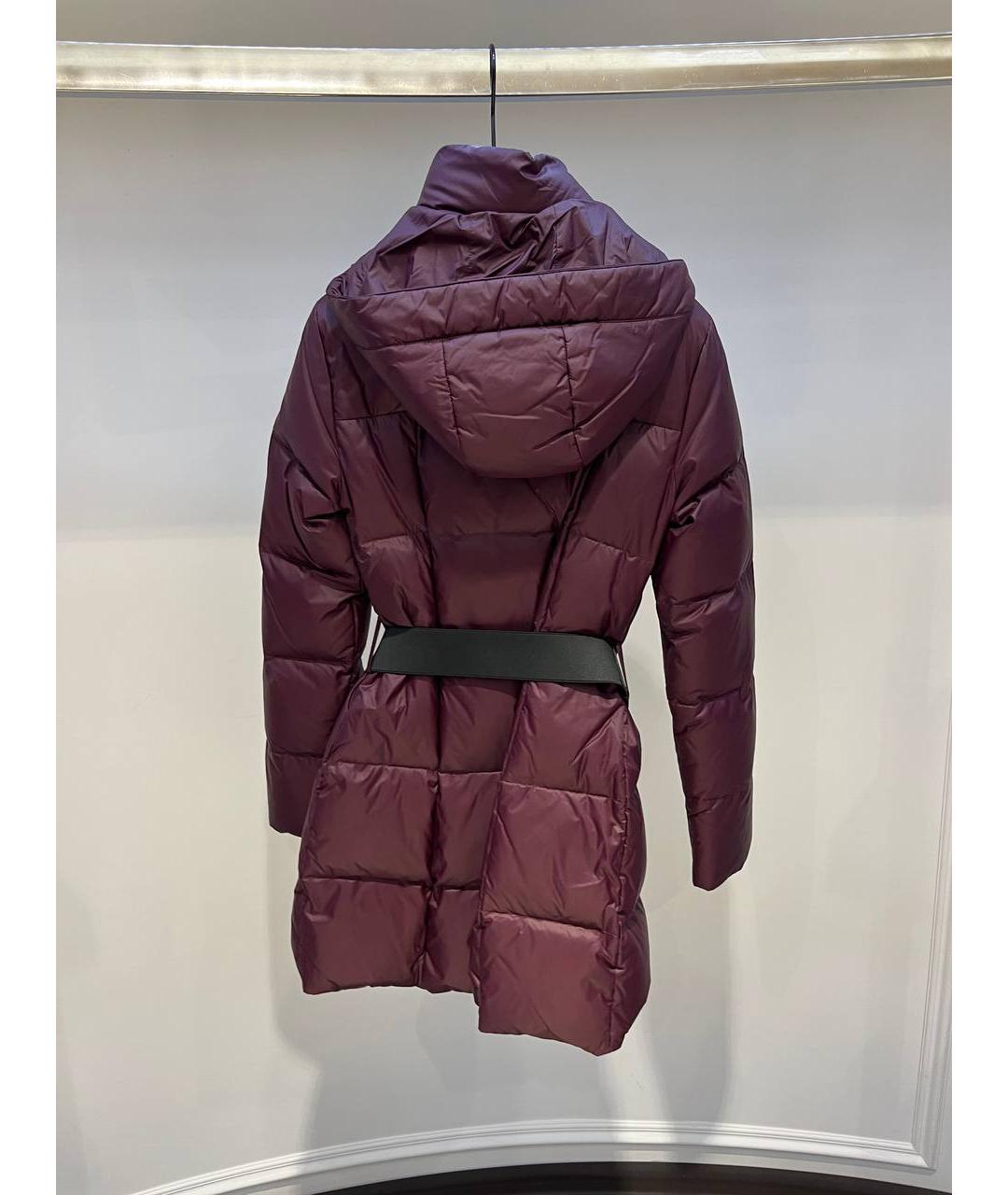 FENDI Бордовая полиамидовая куртка, фото 3