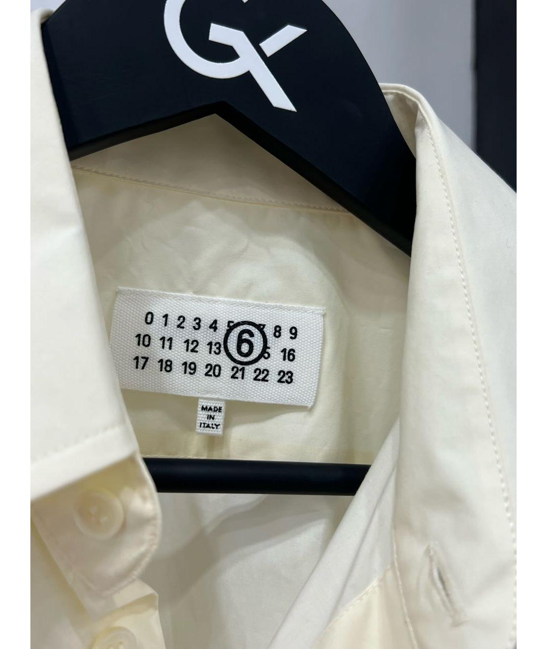 MAISON MARGIELA Желтая хлопковая кэжуал рубашка, фото 4