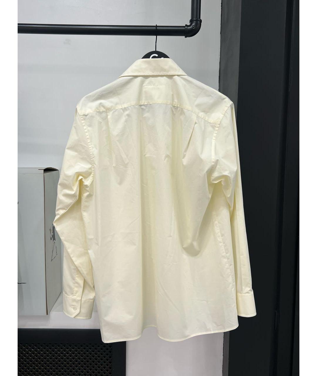 MAISON MARGIELA Желтая хлопковая кэжуал рубашка, фото 3