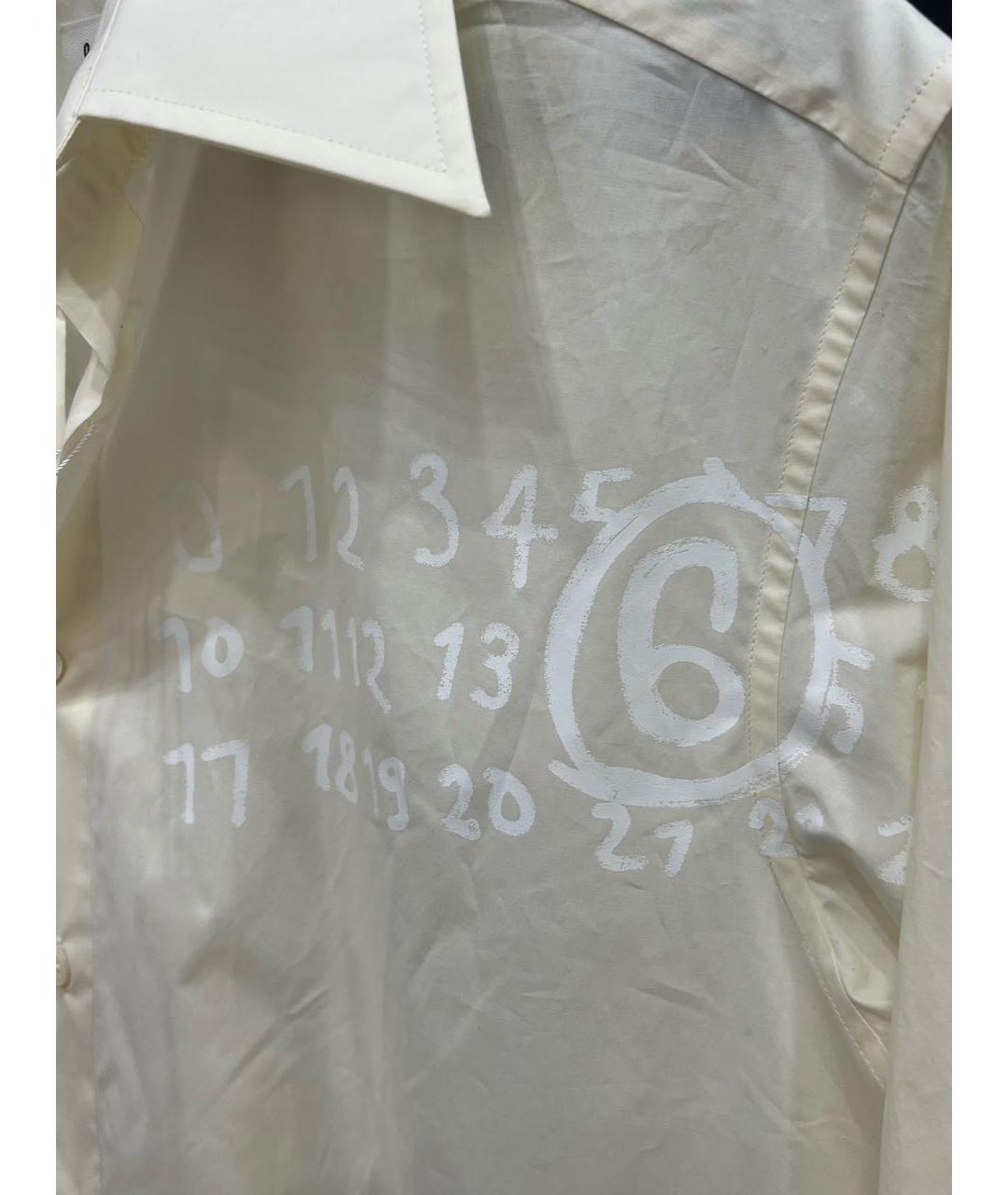 MAISON MARGIELA Желтая хлопковая кэжуал рубашка, фото 5