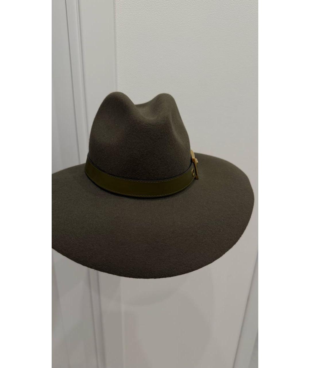 GUCCI Зеленая шерстяная шляпа, фото 2