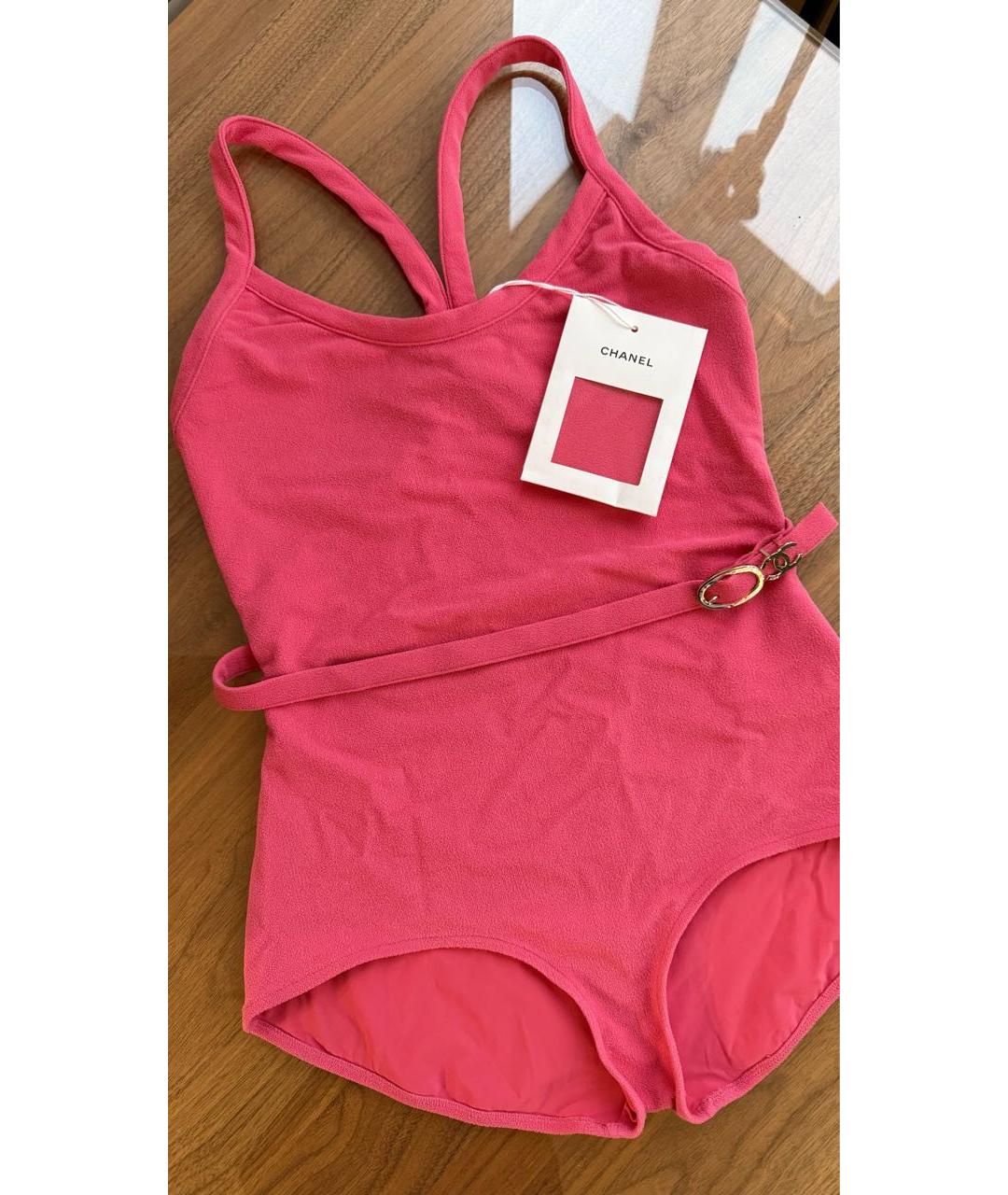 CHANEL Фуксия полиамидовый купальник, фото 3