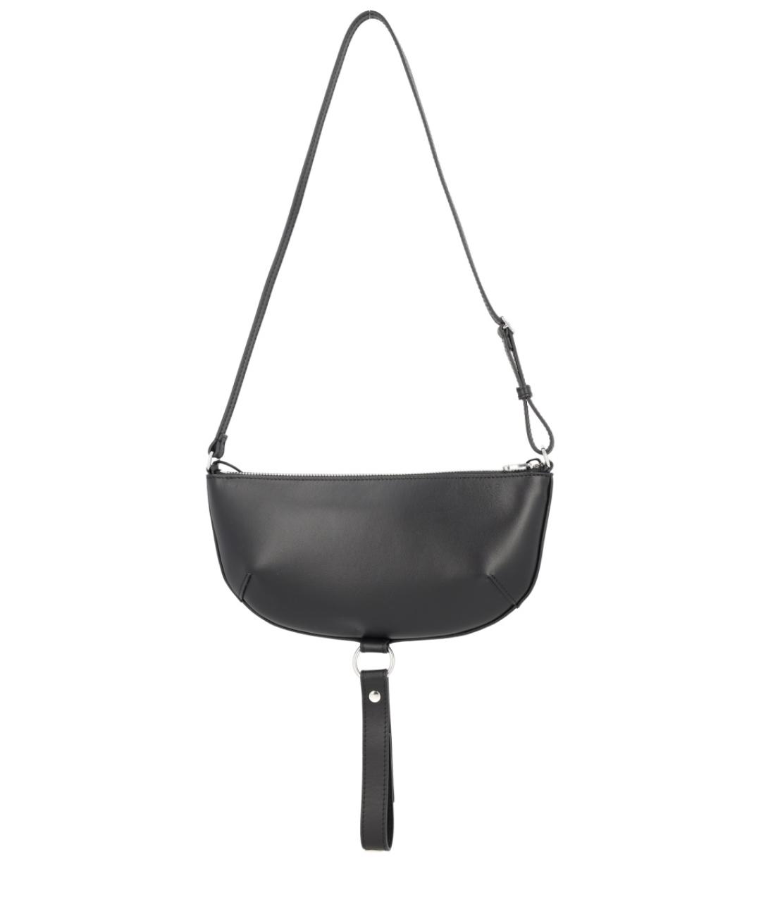 COURREGES Черная кожаная сумка через плечо, фото 3