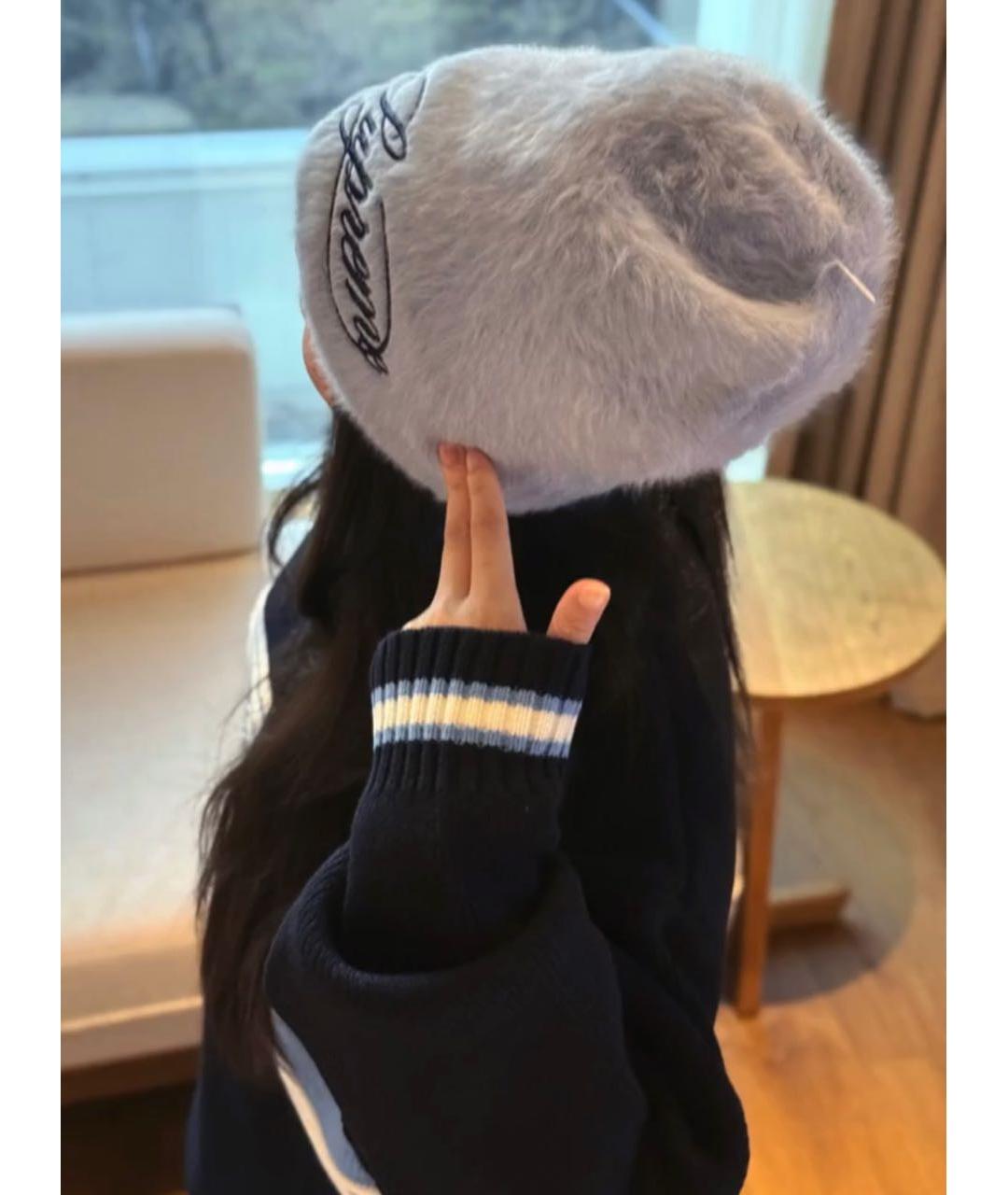 SUPREME Голубая шапка, фото 6