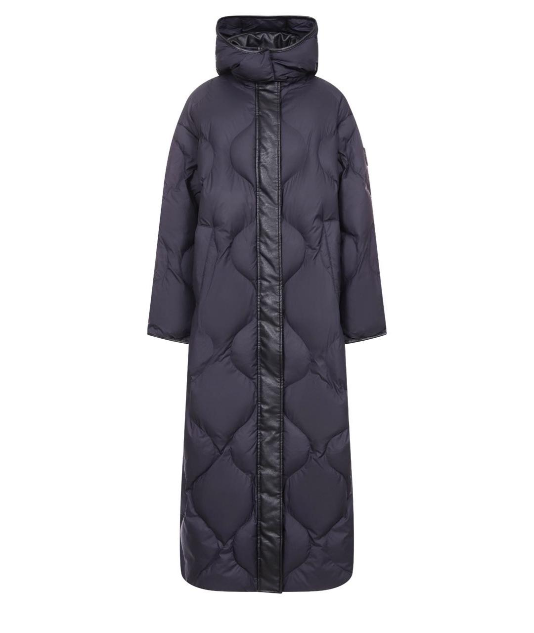 PINKO Темно-синий полиэстеровый пуховик, фото 4