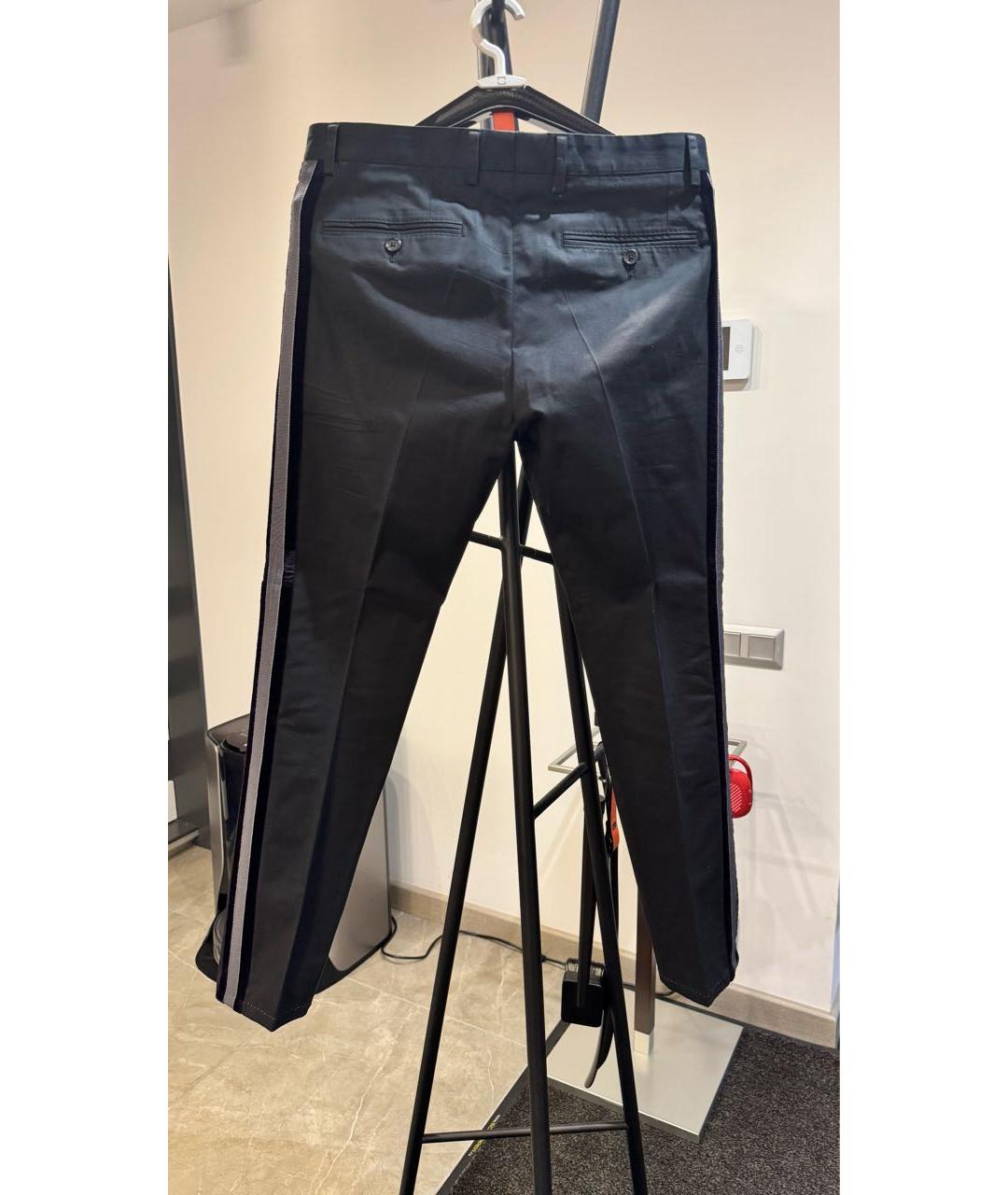 DOLCE&GABBANA Черные повседневные брюки, фото 2