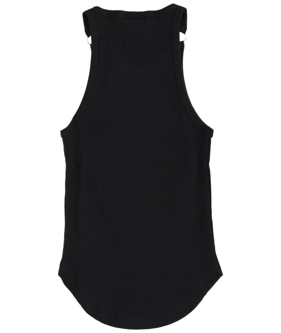 COURREGES Черная хлопковая майка, фото 2