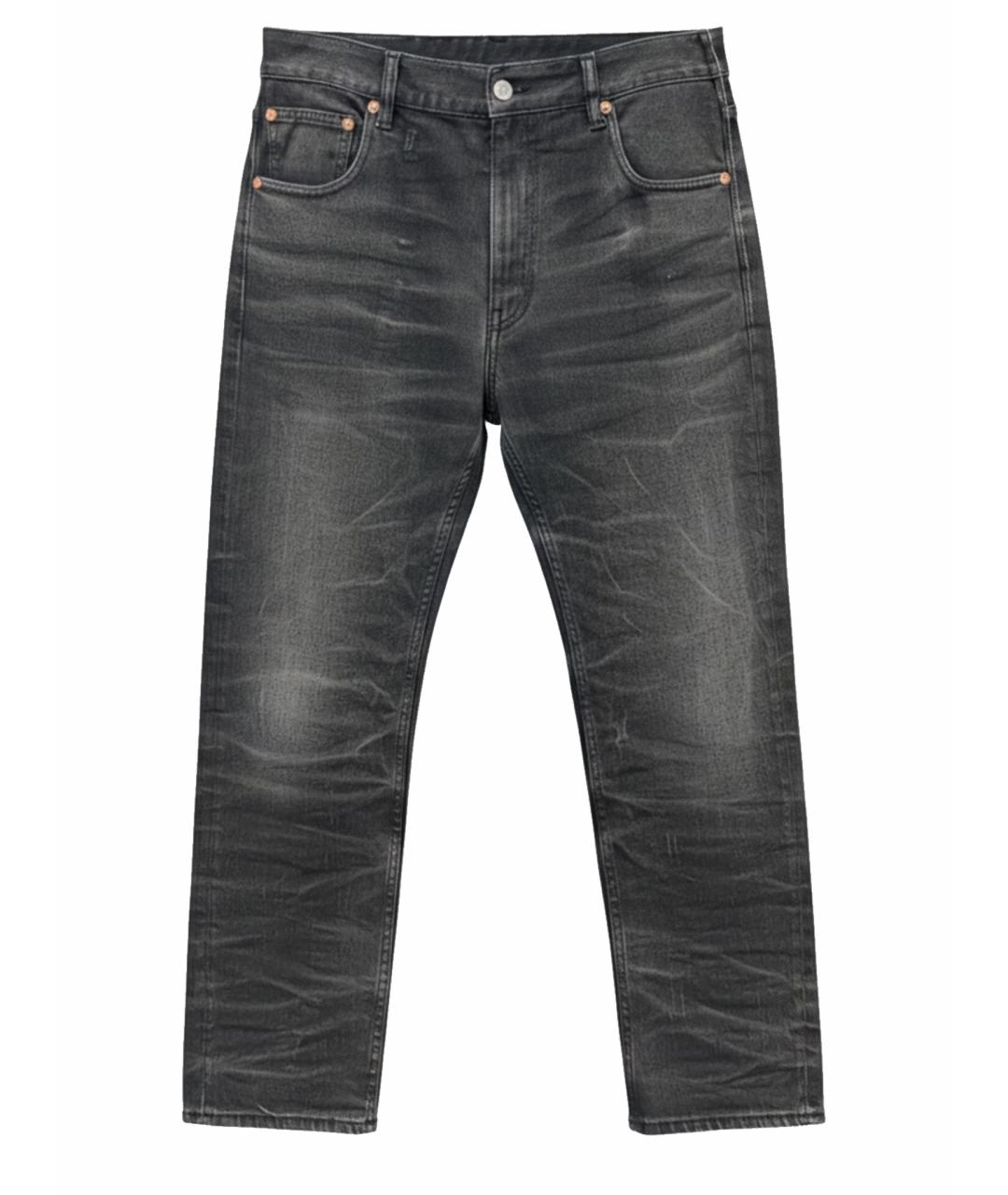 MAISON MARGIELA Черные хлопковые прямые джинсы, фото 1