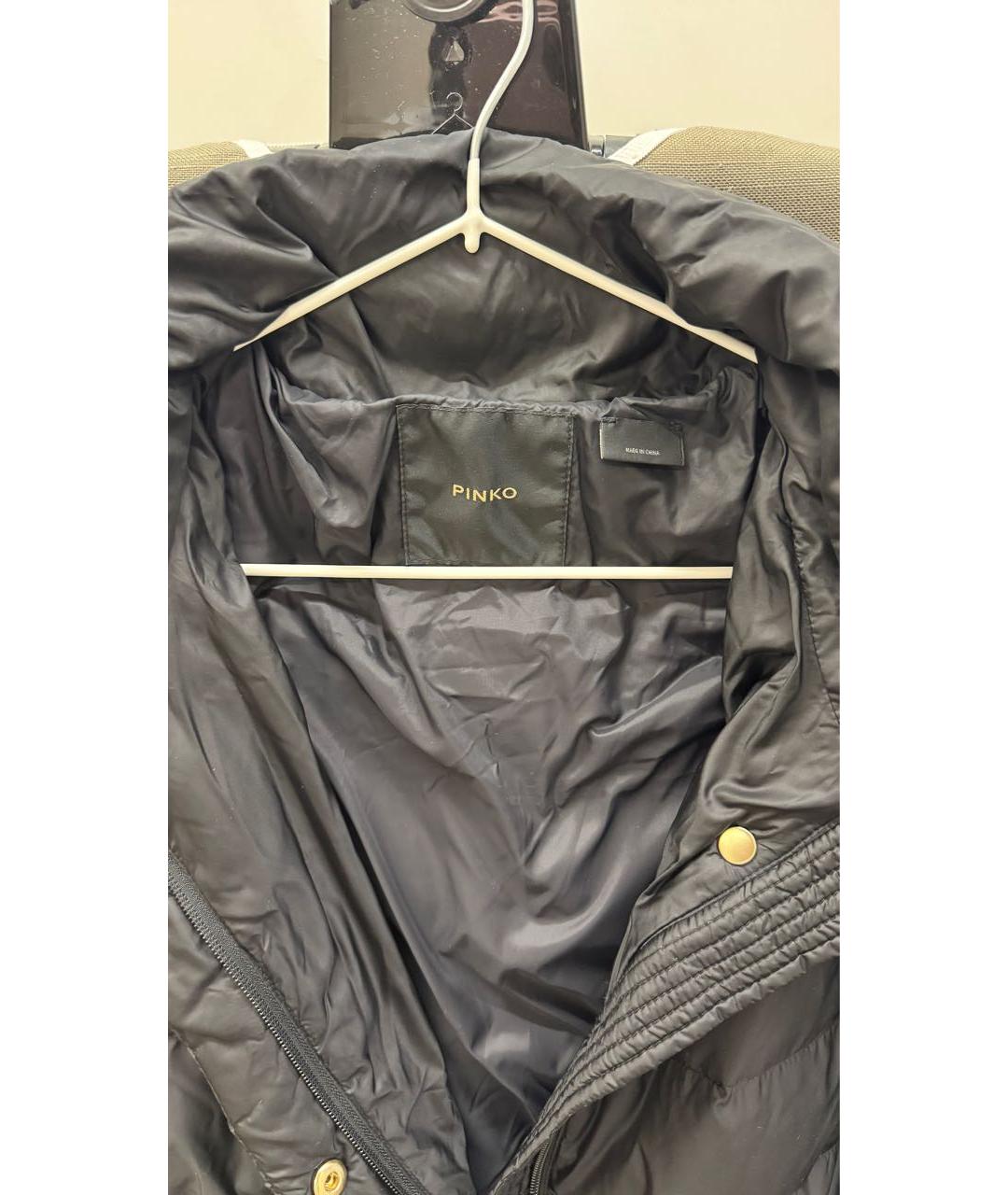 PINKO Черная полиамидовая куртка, фото 3